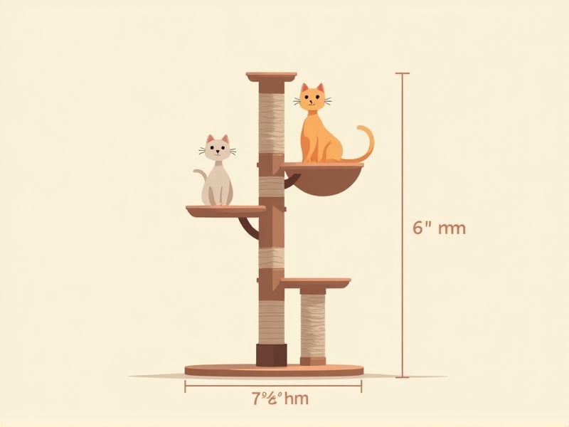Cat Tree Dimensions: Guide to Selecting the Right Size for Your Space and Feline